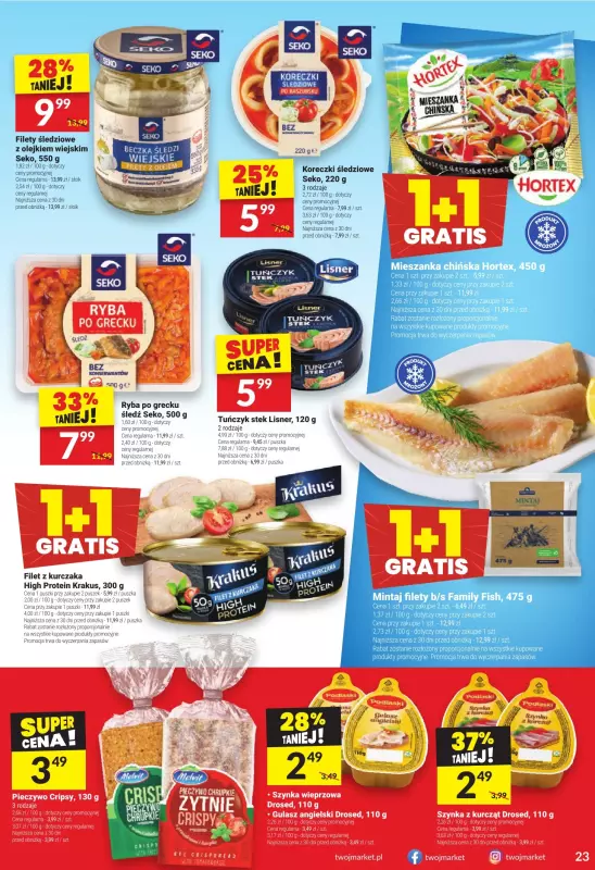 Twój Market - gazetka promocyjna Gazetka od środy 11.06 do poniedziałku 16.06 - strona 23