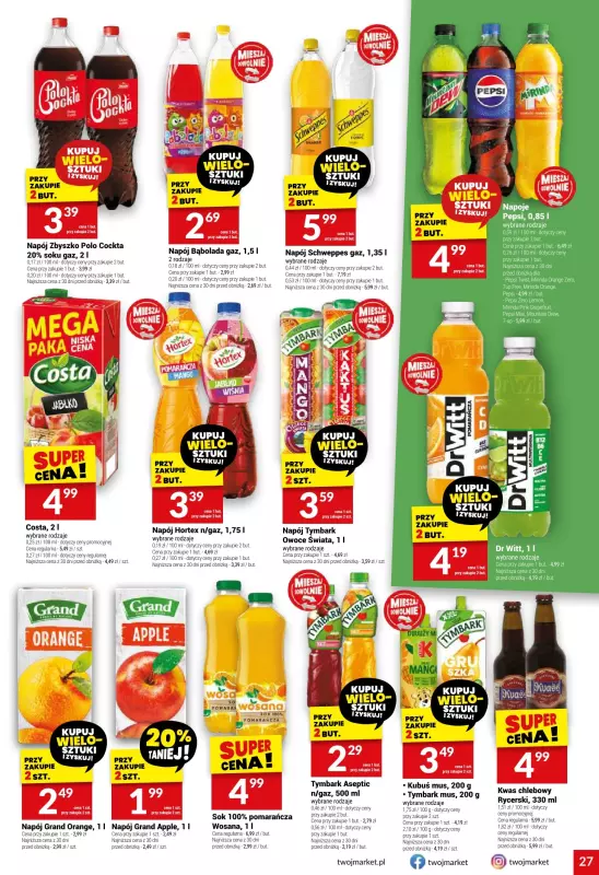 Twój Market - gazetka promocyjna Gazetka od wtorku 17.06 do wtorku 24.06 - strona 27