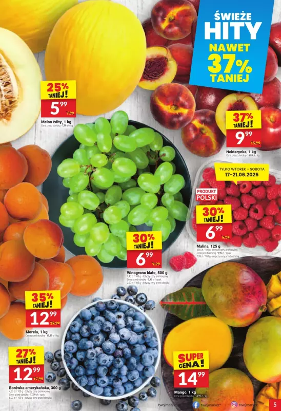 Twój Market - gazetka promocyjna Gazetka od wtorku 17.06 do wtorku 24.06 - strona 5