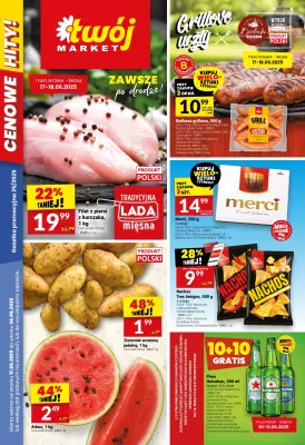Twój Market - gazetka promocyjna Gazetka od wtorku 17.06 do wtorku 24.06