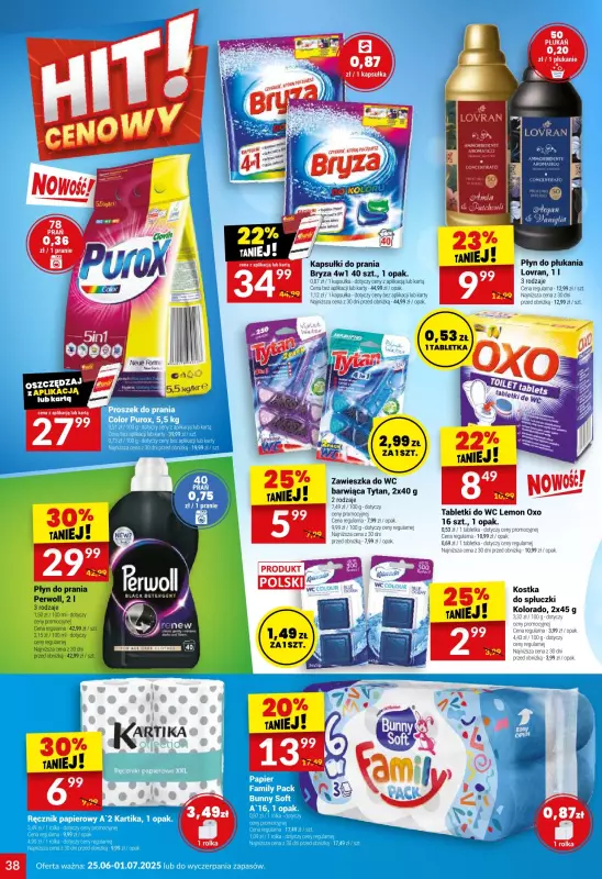 Twój Market - gazetka promocyjna Gazetka od środy 25.06 do wtorku 01.07 - strona 38