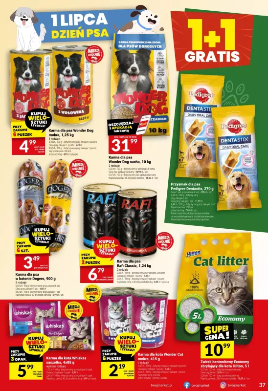Twój Market - gazetka promocyjna Gazetka od środy 25.06 do wtorku 01.07 - strona 37