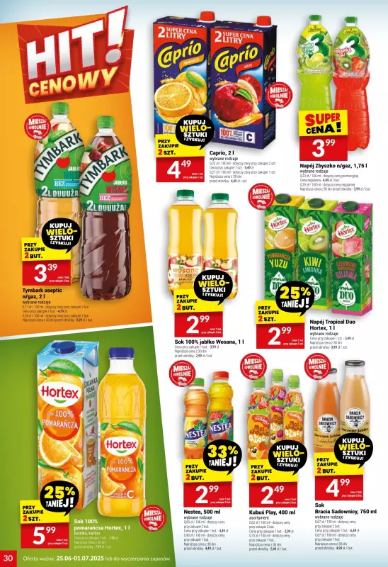 Twój Market - gazetka promocyjna Gazetka od środy 25.06 do wtorku 01.07 - strona 30