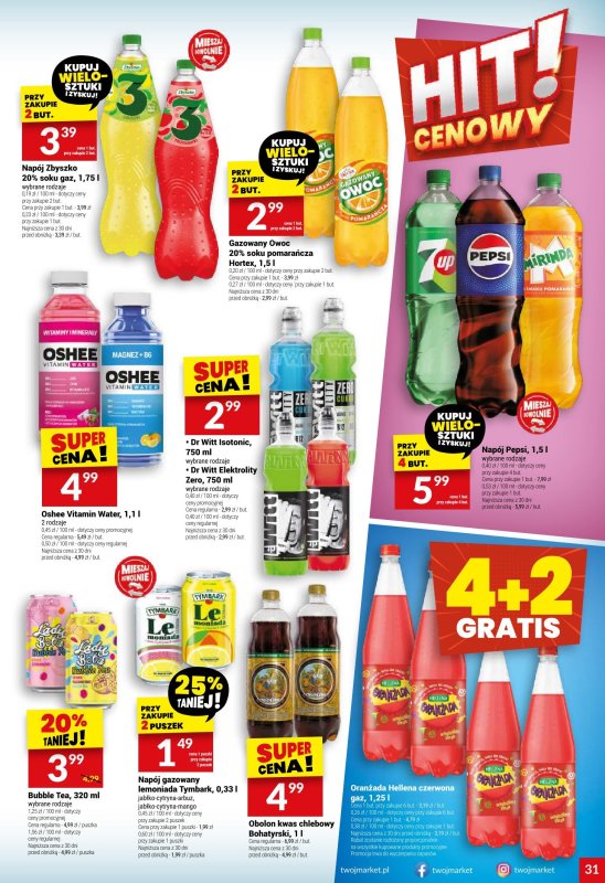 Twój Market - gazetka promocyjna Gazetka od środy 25.06 do wtorku 01.07 - strona 31