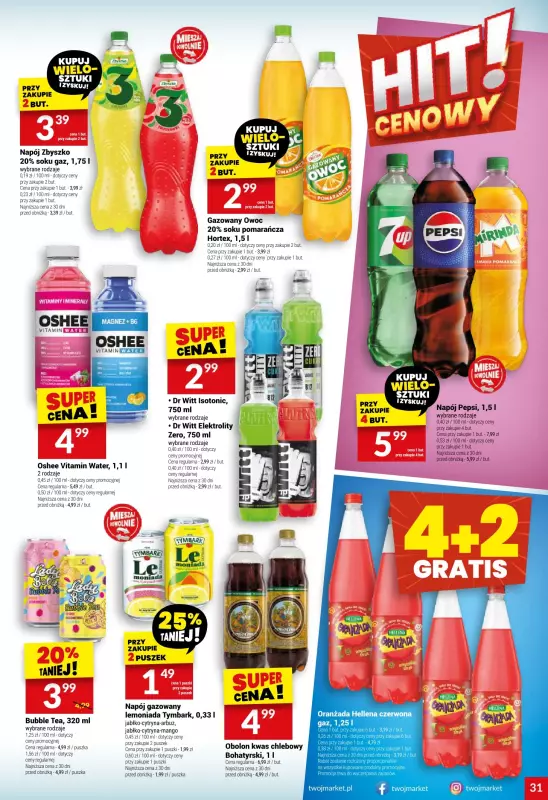 Twój Market - gazetka promocyjna Gazetka od środy 25.06 do wtorku 01.07 - strona 31