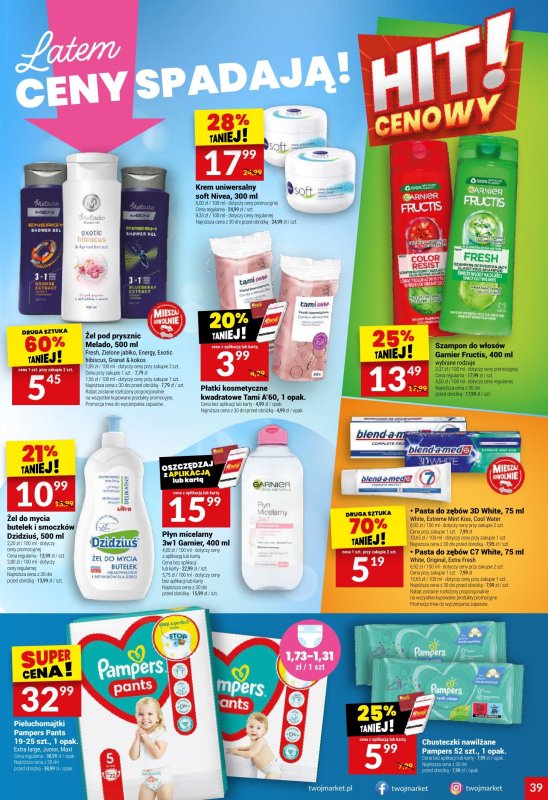 Twój Market - gazetka promocyjna Gazetka od środy 25.06 do wtorku 01.07 - strona 39