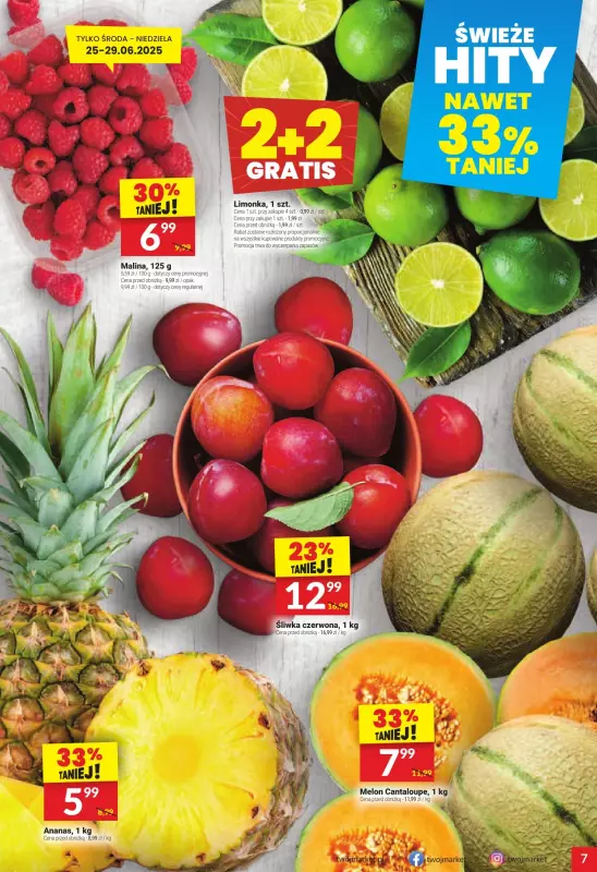 Twój Market - gazetka promocyjna Gazetka od środy 25.06 do wtorku 01.07 - strona 7
