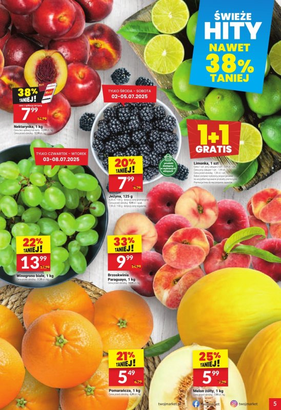 Twój Market - gazetka promocyjna Gazetka od środy 02.07 do wtorku 08.07 - strona 5