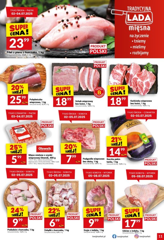 Twój Market - gazetka promocyjna Gazetka od środy 02.07 do wtorku 08.07 - strona 11