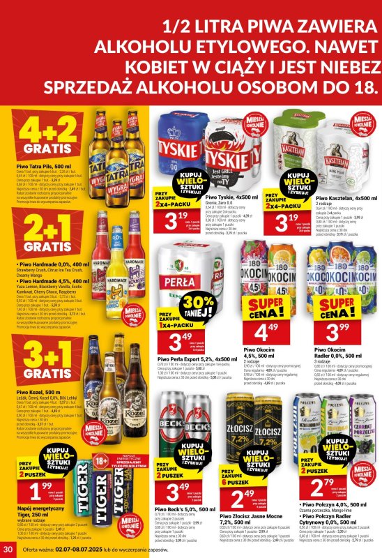 Twój Market - gazetka promocyjna Gazetka od środy 02.07 do wtorku 08.07 - strona 30
