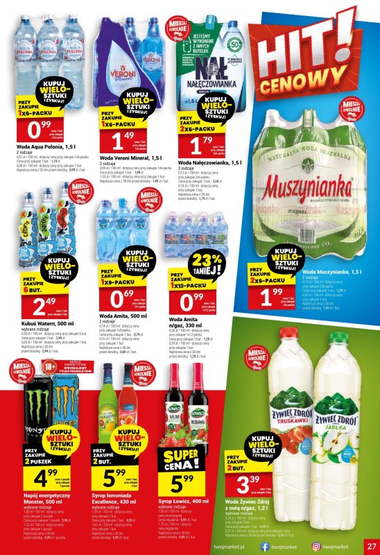 Twój Market - gazetka promocyjna Gazetka od środy 02.07 do wtorku 08.07 - strona 27