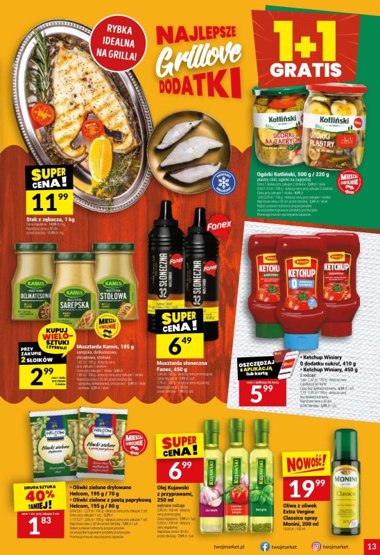 Twój Market - gazetka promocyjna Gazetka od środy 02.07 do wtorku 08.07 - strona 13