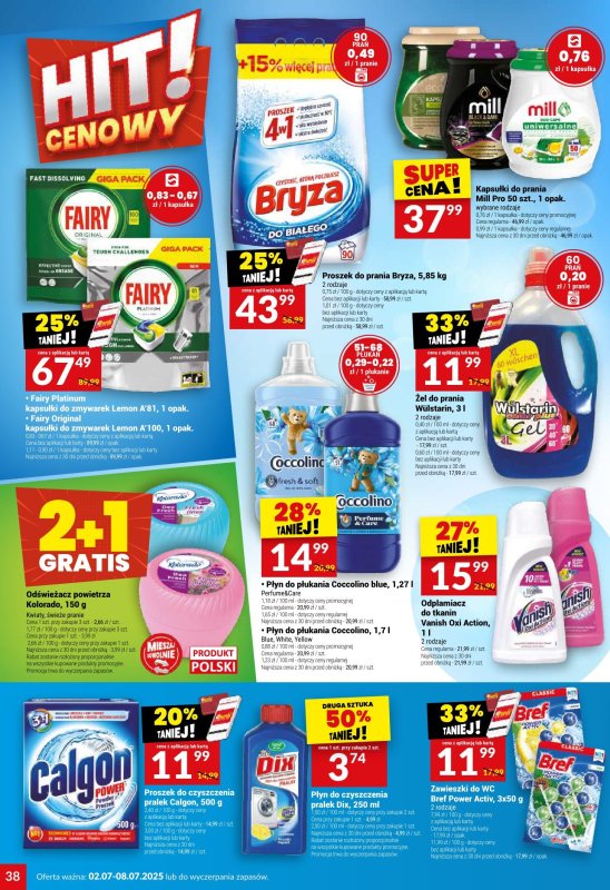 Twój Market - gazetka promocyjna Gazetka od środy 02.07 do wtorku 08.07 - strona 38