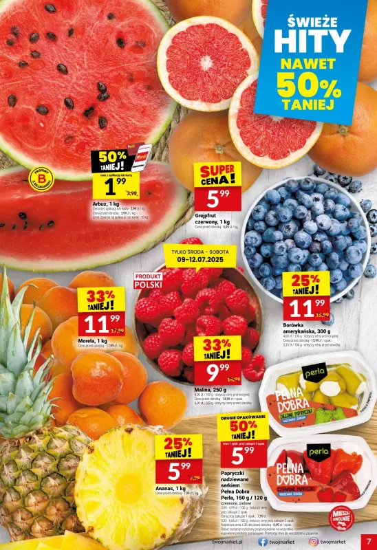 Twój Market - gazetka promocyjna Gazetka od środy 09.07 do wtorku 15.07 - strona 7