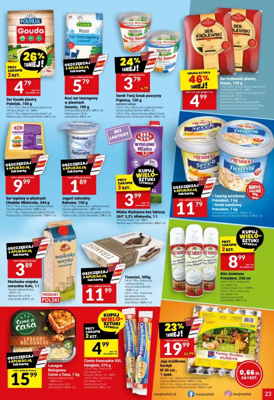 Twój Market - gazetka promocyjna Gazetka od środy 09.07 do wtorku 15.07 - strona 23