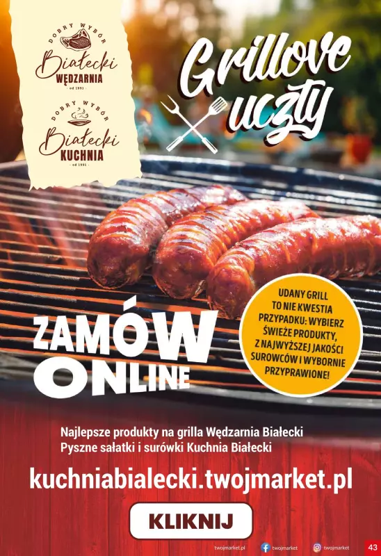 Twój Market - gazetka promocyjna Gazetka od środy 09.07 do wtorku 15.07 - strona 43