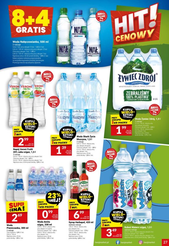 Twój Market - gazetka promocyjna Gazetka od środy 09.07 do wtorku 15.07 - strona 27