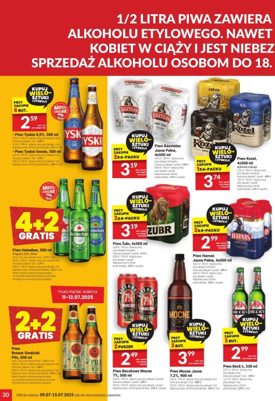 Twój Market - gazetka promocyjna Gazetka od środy 09.07 do wtorku 15.07 - strona 30