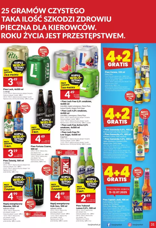 Twój Market - gazetka promocyjna Gazetka od środy 09.07 do wtorku 15.07 - strona 31
