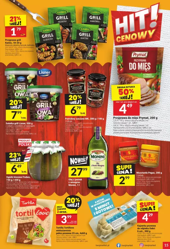 Twój Market - gazetka promocyjna Gazetka od środy 09.07 do wtorku 15.07 - strona 15