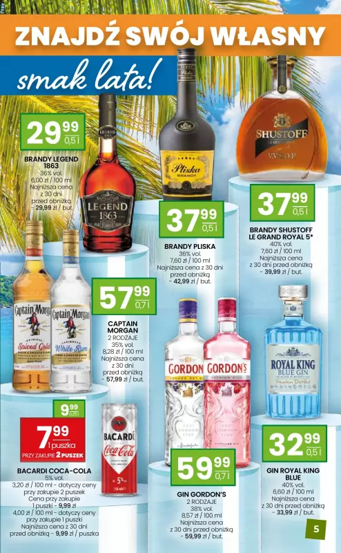 Twój Market - gazetka promocyjna Gazetka alkoholowa od wtorku 08.07 do czwartku 31.07 - strona 5