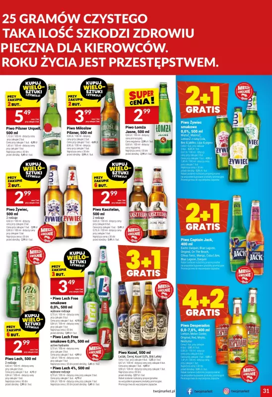 Twój Market - gazetka promocyjna Gazetka od środy 16.07 do wtorku 22.07 - strona 31
