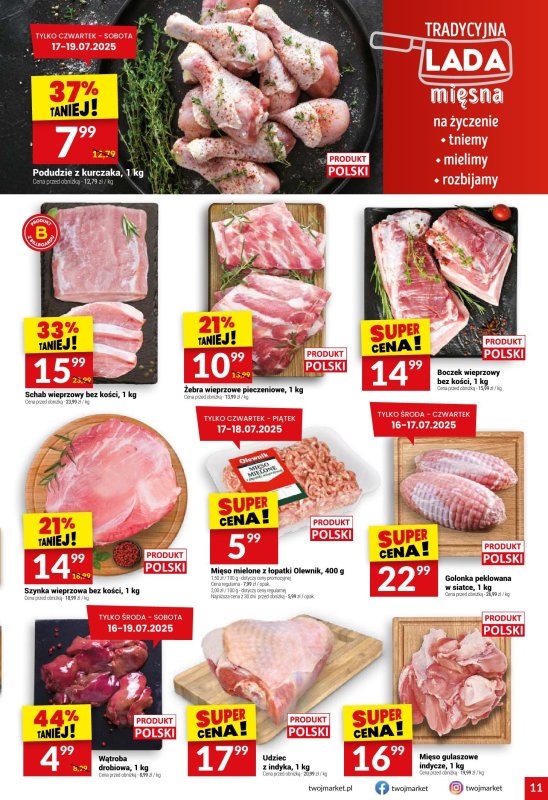 Twój Market - gazetka promocyjna Gazetka od środy 16.07 do wtorku 22.07 - strona 11