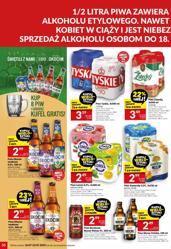 Twój Market - gazetka promocyjna Gazetka od środy 16.07 do wtorku 22.07 - strona 30