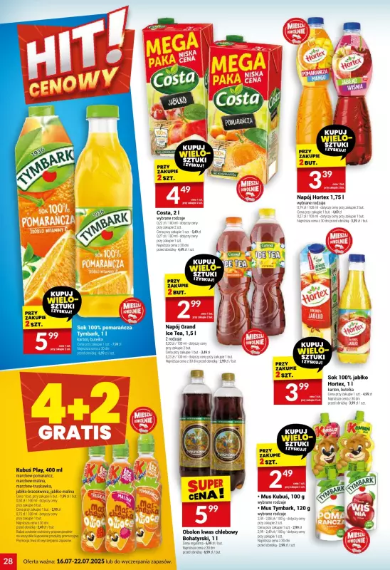 Twój Market - gazetka promocyjna Gazetka od środy 16.07 do wtorku 22.07 - strona 28