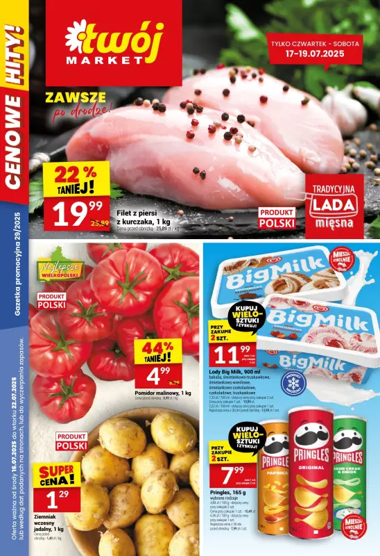 Twój Market - gazetka promocyjna Gazetka od środy 16.07 do wtorku 22.07