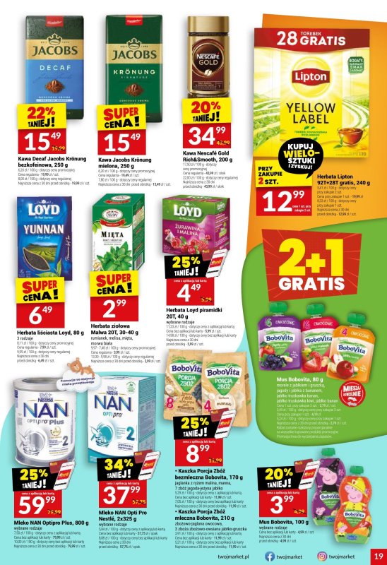 Twój Market - gazetka promocyjna Gazetka od środy 16.07 do wtorku 22.07 - strona 19