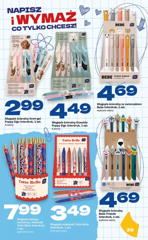 Twój Market - gazetka promocyjna Katalog Szkolny 2025 od poniedziałku 21.07 do soboty 06.09 - strona 39