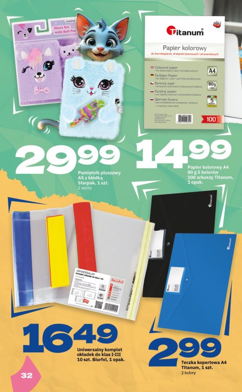 Twój Market - gazetka promocyjna Katalog Szkolny 2025 od poniedziałku 21.07 do soboty 06.09 - strona 32