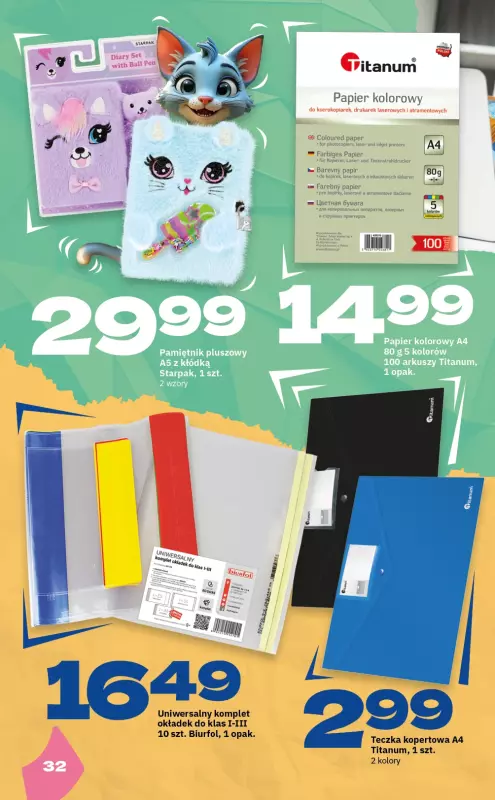 Twój Market - gazetka promocyjna Katalog Szkolny 2025 od poniedziałku 21.07 do soboty 06.09 - strona 32