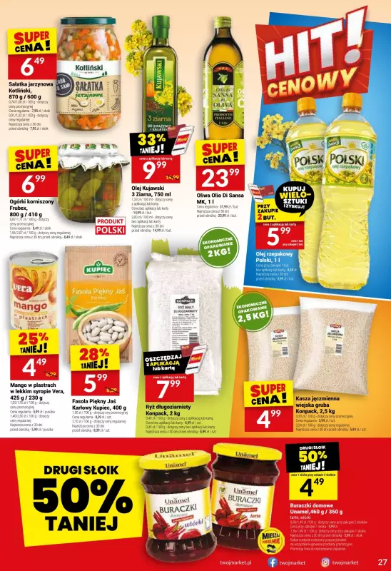 Twój Market - gazetka promocyjna Gazetka od środy 23.07 do wtorku 29.07 - strona 27