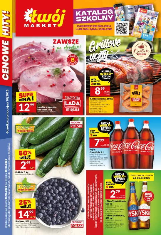 Twój Market - gazetka promocyjna Gazetka od środy 23.07 do wtorku 29.07