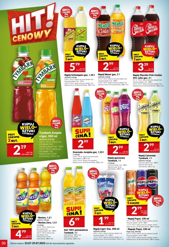 Twój Market - gazetka promocyjna Gazetka od środy 23.07 do wtorku 29.07 - strona 30