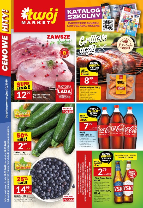 Twój Market - gazetka promocyjna Gazetka od środy 23.07 do wtorku 29.07