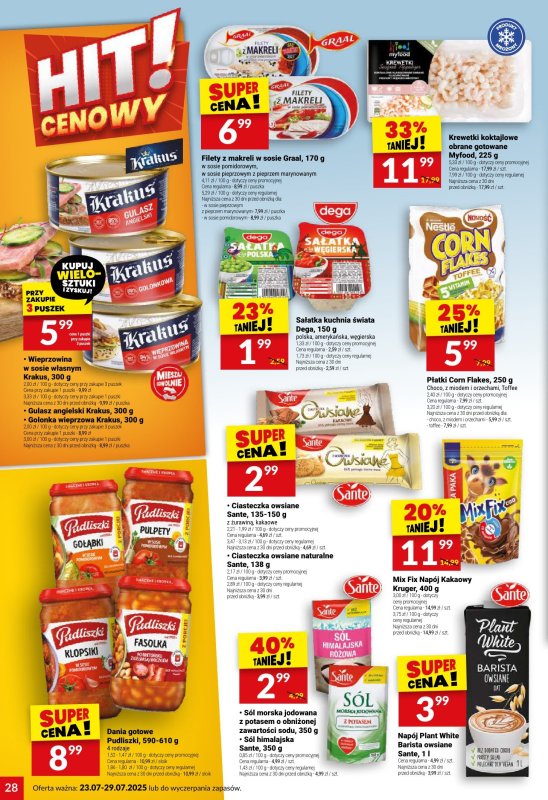 Twój Market - gazetka promocyjna Gazetka od środy 23.07 do wtorku 29.07 - strona 28