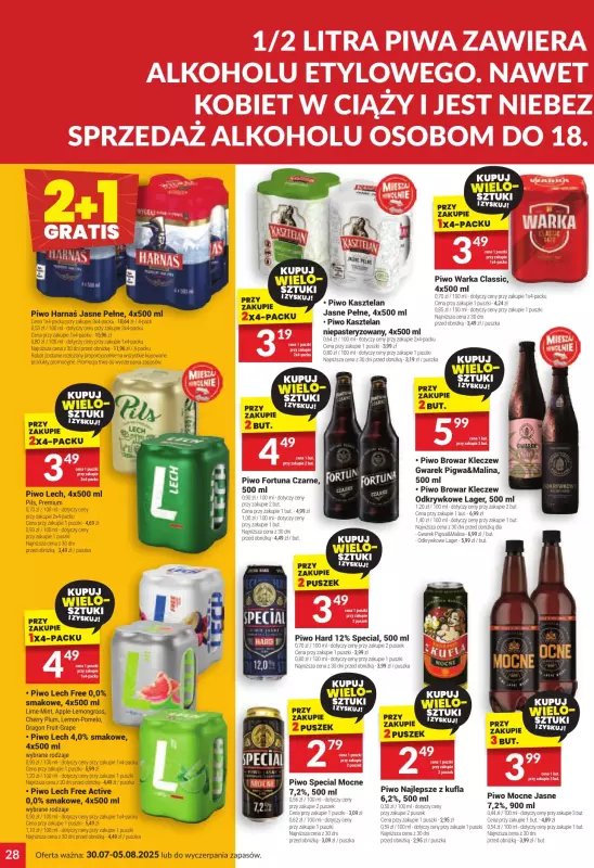 Twój Market - gazetka promocyjna Gazetka od środy 30.07 do wtorku 05.08 - strona 28