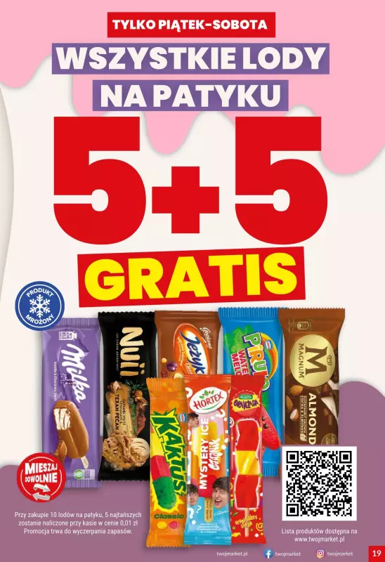 Twój Market - gazetka promocyjna Gazetka od środy 30.07 do wtorku 05.08 - strona 19