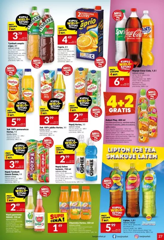 Twój Market - gazetka promocyjna Gazetka od środy 30.07 do wtorku 05.08 - strona 27