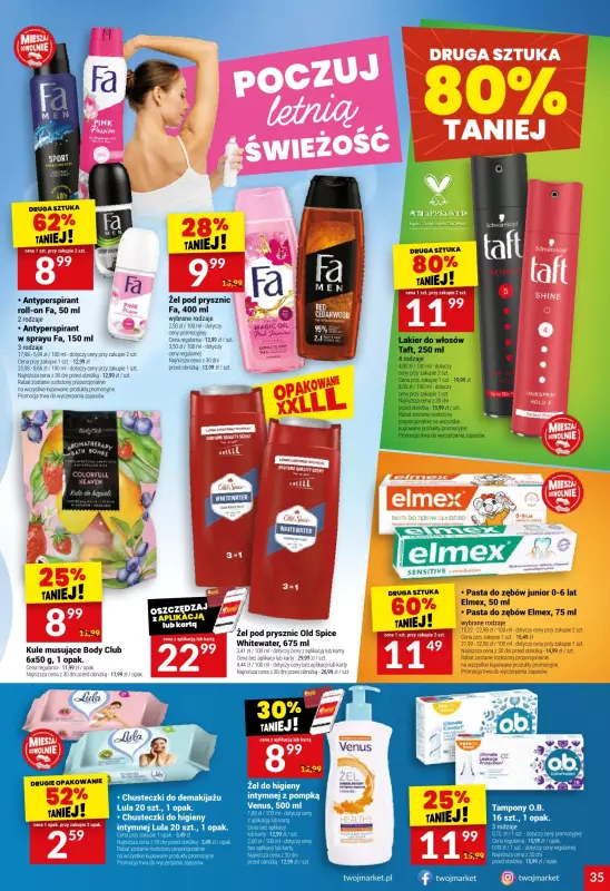 Twój Market - gazetka promocyjna Gazetka od środy 30.07 do wtorku 05.08 - strona 35