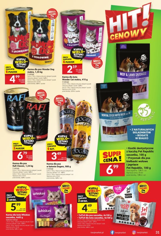 Twój Market - gazetka promocyjna Gazetka od środy 30.07 do wtorku 05.08 - strona 31