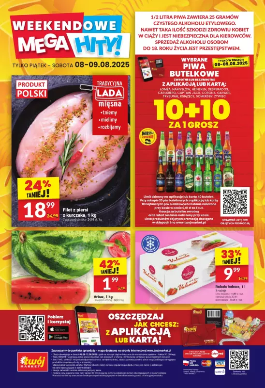 Twój Market - gazetka promocyjna Gazetka od środy 06.08 do wtorku 12.08 - strona 40