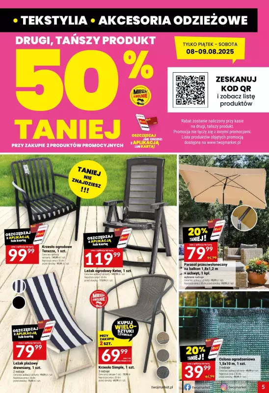 Twój Market - gazetka promocyjna Gazetka od środy 06.08 do wtorku 12.08 - strona 5