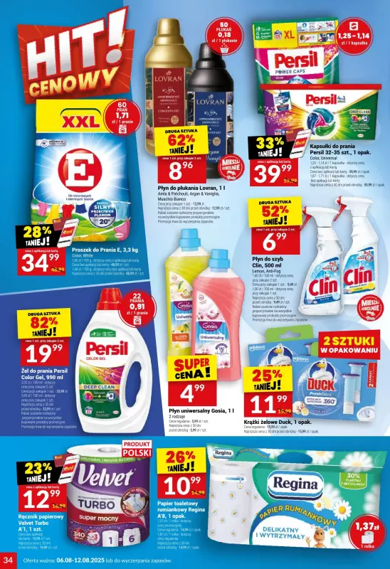 Twój Market - gazetka promocyjna Gazetka od środy 06.08 do wtorku 12.08 - strona 34