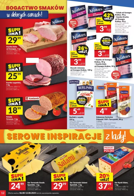 Twój Market - gazetka promocyjna Gazetka od środy 06.08 do wtorku 12.08 - strona 12