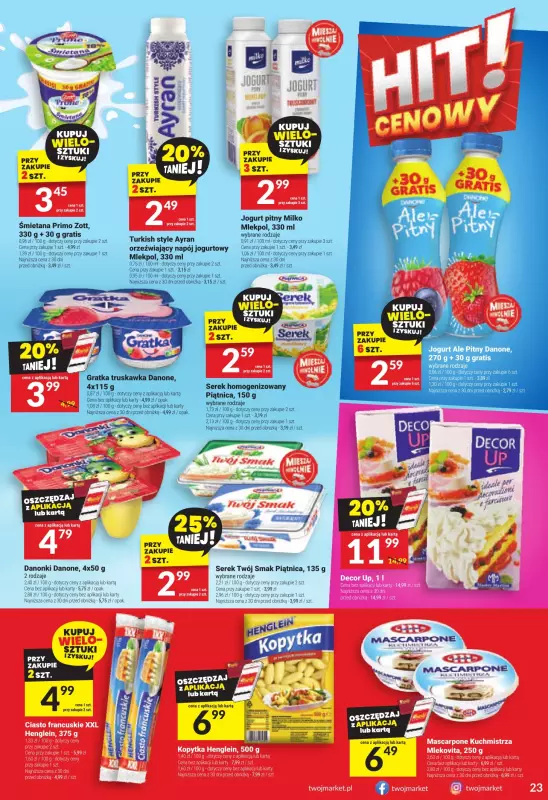 Twój Market - gazetka promocyjna Gazetka od środy 06.08 do wtorku 12.08 - strona 23