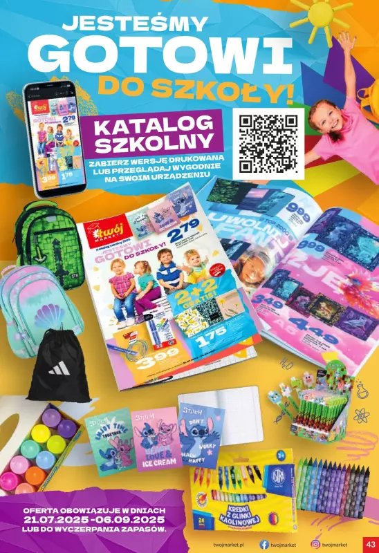 Twój Market - gazetka promocyjna Gazetka od środy 06.08 do wtorku 12.08 - strona 43